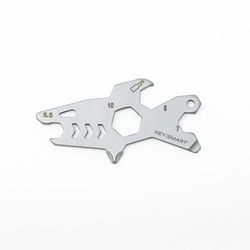 KeySmart AllTul Stainless Steel Silver Shark Multi-Tool Key