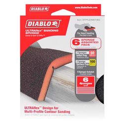 Diablo ULTRAflex 5 in. L X 4 in. W Fine/Medium Sanding Sponge