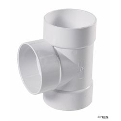 NDS Schedule 35 4 in. Hub each X 4 in. D Hub PVC Straight Tee
