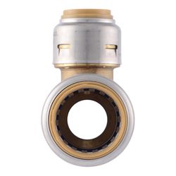 SharkBite Push to Connect 3/4 in. PTC each X 1/2 in. D Brass Reducing Tee