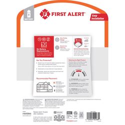 First Alert 2 Pack 10 year 10-Year Battery Photoelectric Smoke Detector 2 pk