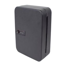 Lucky Line Black Steel Key Cabinet with Combo Lock 7.87 in. 3.25 in. 2.88 in.