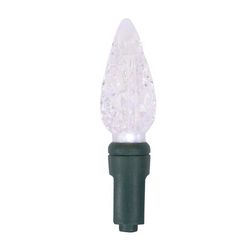 Celebrations Platinum LED C6 Pure White 50 ct String Christmas Lights 25 ft.
