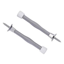 Ace 3 in. W Metal Chrome Silver Spring Door Stop Mounts to door and wall 0 in.
