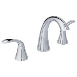 Huntington Brass Chrome Contemporary Two-Handle Bathroom Sink Faucet 8 in.