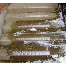 Handi-Treads 3.75 in. W X 30 in. L Powder Coated Silver Aluminum Stair Tread