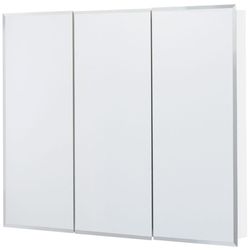 Continental Cabinets 29.63 in. H X 36 in. W X 4.25 in. D Square Tri-View Medicine Cabinet