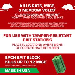 Tomcat Bait Chunx Bait Blocks For Mice and Rats 4.25 lb 1 pk