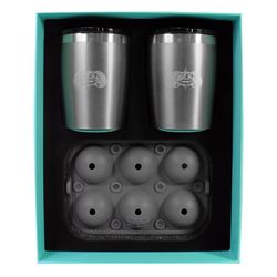 Toadfish 10 fl. oz. Graphite BPA Free Rocks Drinkware Gift Set