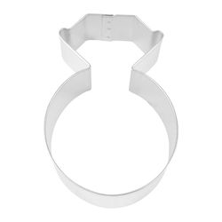 R&M International Corp Diamond Ring 3 in. W X 4 in. L Cookie Cutter Silver 1 pc