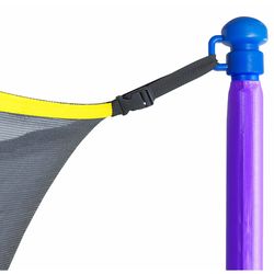 Upper Bounce Trampoline Set Purple/Yellow