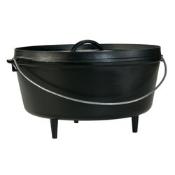 Lodge Cast Iron Dutch Oven 14 in. 10 qt Black