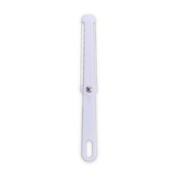 HIC Kitchen White Plastic/Stainless Steel Cheese Slicer