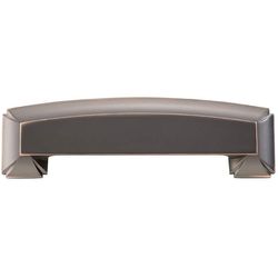 Hickory Hardware Bridges Traditional Cabinet Pull Cup 3 in. & 3-3/4 in. Oil Rubbed Bronze 1 pk