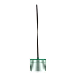 UnionTools 64 in. 18 Tine Poly Rake Wood Handle