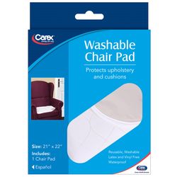 Carex Health Brands White Washable Chair Pad 1 pk