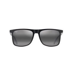 Maui Jim Makamae Sunglasses Unisex Matte Black Frame Neutral Gray Lens Polarized