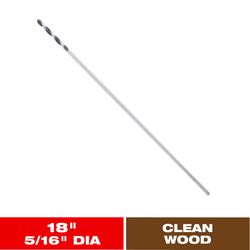 Diablo 5/16 in. X 18 in. L Installer Bit 3-Flat Shank 1 pk