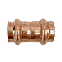 QuickFitting 1/2 in. Press in. X 1/2 in. D Press in. Copper Coupling with Stop