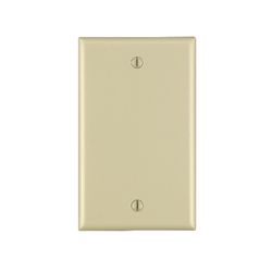 Leviton Ivory 1 gang Nylon Blank Wall Plate 1 pk