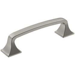 Amerock Traditional Arch Cabinet Pull 3-3/4 in. Satin Nickel Silver 1 pk