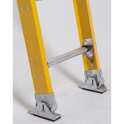 Werner 12 ft. H Fiberglass Manhole Ladder Type IAA 375 lb. cap.