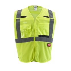 Milwaukee Reflective High Visibility Mesh Safety Vest Yellow L/XL