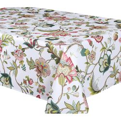 Texstyles Deco Easy Care Blush Brissac Polyester Tablecloth 126 in. L X 58 in. W