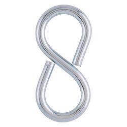 Ace Small Zinc-Plated Silver Steel 1.625 in. L Eight Hook 25 lb 1 pk