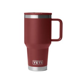 YETI Rambler 30 oz Stag Red BPA Free Travel Straw Mug