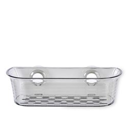 Better Living Clear Gray Plastic Shower Basket