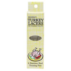 Regency Silver Stainless Steel Turkey Lacers/Trussing Pins