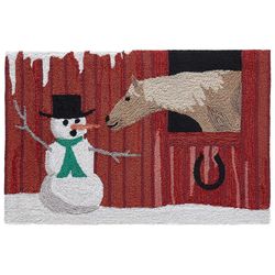 Liora Manne Frontporch 2 ft. W X 3 ft. L Red Novelty Polyester Accent Rug