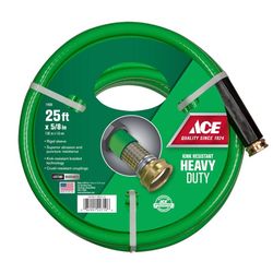 Ace Heavy Duty 5/8 in. D X 25 ft. L Heavy Duty Professional Grade Flexible Garden Hose