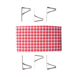 Stansport Red/White Tablecloth 54 in. W X 72 in. L 1 pk