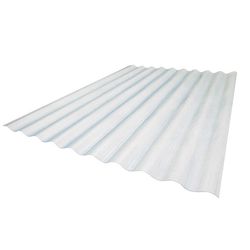 Sequentia Crane Composites 144 in. H X 26 in. W Super 600 Clear Fiberglass Panel