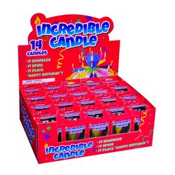 Just For Laughs Incredible Candle Celebration Birthday Candle Plastic 1 pk