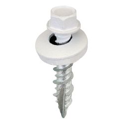 Acorn International No. 9 X 1 in. L Hex White High/Low Wood Screws 250 pk