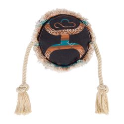 Hooey For Dog Canvas Aztec Rope Dog Tug Toy 1 pk