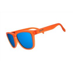 goodr OG - Donkey Goggles Sunglasses Unisex Orange Frame Blue Lens