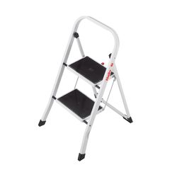 Hailo 35.4 in. H X 18.5 in. W X 1.97 in. D 330 lb. cap. 2 step Steel Folding Step Stool