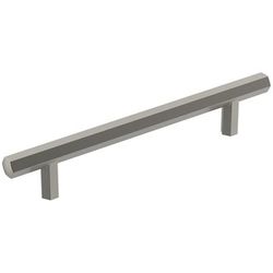 Amerock Caliber Contemporary Bar Cabinet Pull 5-1/16 in. Satin Nickel Silver 1 pk