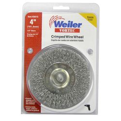 Weiler Vortec 4 in. Crimped Wire Wheel 4500 rpm 1 pc