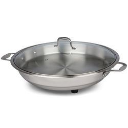 CucinaPro Stainless Steel Electric Skillet 12 in. Silver
