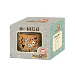Camp Casual The Mug 15 oz Multicolored Ceramic Vintage RV Tangerine Trip Mug 1 pc