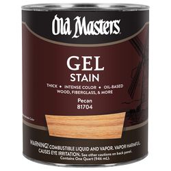 Old Masters Semi-Transparent Pecan Oil-Based Alkyd Gel Stain 1 qt