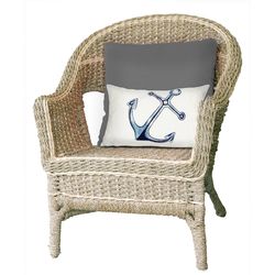 Liora Manne Visions II White Marina Polyester Throw Pillow 12 in. H X 2 in. W X 20 in. L
