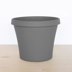 Bloem Terra 20.25 in. H X 23.75 in. W X 16 in. D Plastic Traditional Planter Charcoal