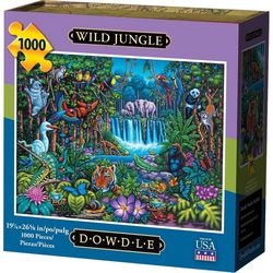 Dowdle Wild Jungle Personal Puzzle Cardboard/Paper Multicolored 1000 pc