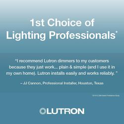 Lutron Diva Black 600 W 3-Way Dimmer Switch 1 pk